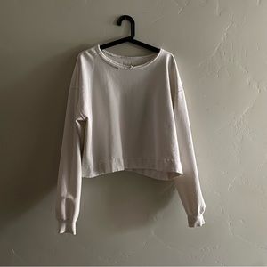 **SOLD** Rachel Comey sweatshirt white long sleeves distressed S like new